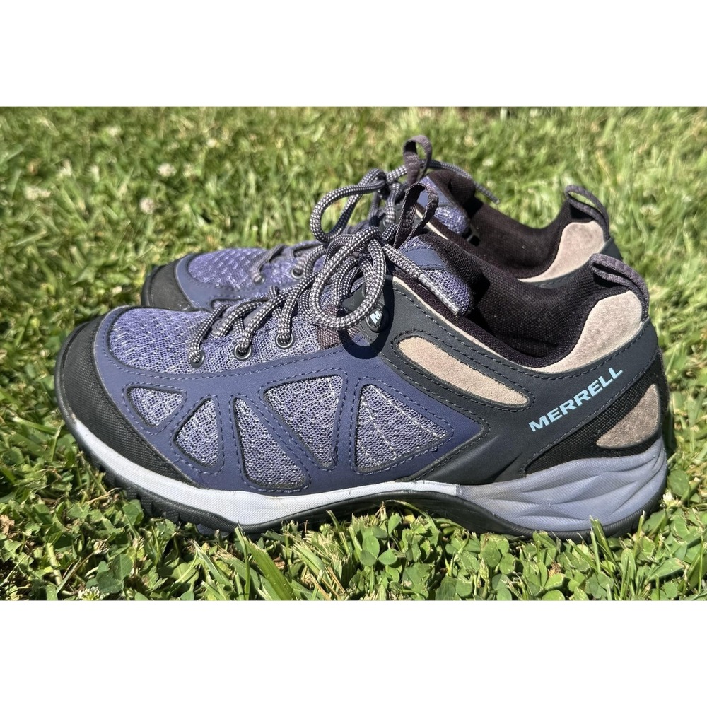 Merrell Shoes Womens Size 7.5 Blue Mesh QForm2 Hiking Walking Sneaker J37462